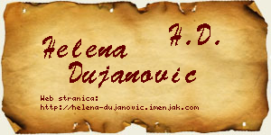 Helena Dujanović vizit kartica